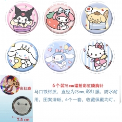 sanrio Anime Rainbow Mask Badg...