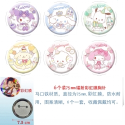 sanrio Anime Rainbow Mask Badg...