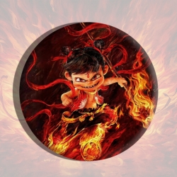 Nezha Anime tinplate brooch ba...