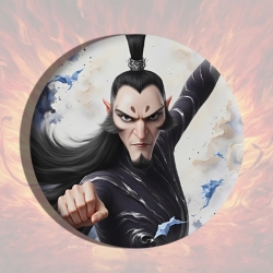 Nezha Anime tinplate brooch ba...