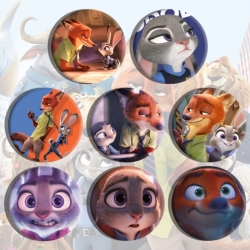 Zootopia Anime tinplate brooch...