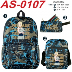 Naruto Anime canvas backpack b...