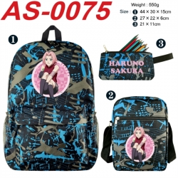 Naruto Anime canvas backpack b...