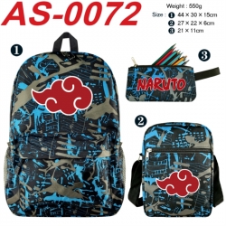 Naruto Anime canvas backpack b...