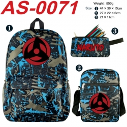 Naruto Anime canvas backpack b...