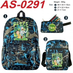 Rick and Morty Anime canvas ba...