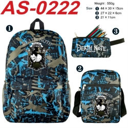 Death note Anime canvas backpa...