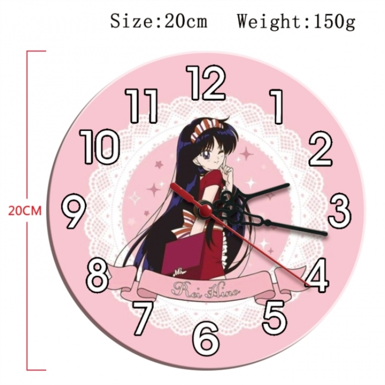 sailormoon Anime print alarm clock wall clock personality clock packaging size 25X25X4cm