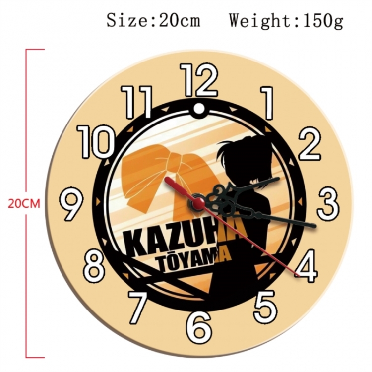 Detective conan Anime print alarm clock wall clock personality clock packaging size 25X25X4cm