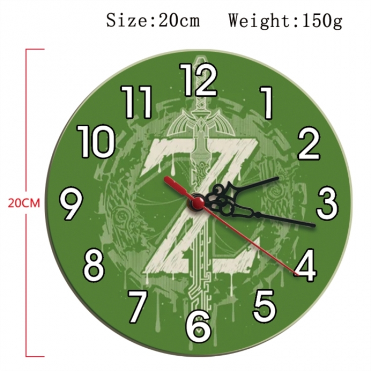 The Legend of Zelda Anime print alarm clock wall clock personality clock packaging size 25X25X4cm