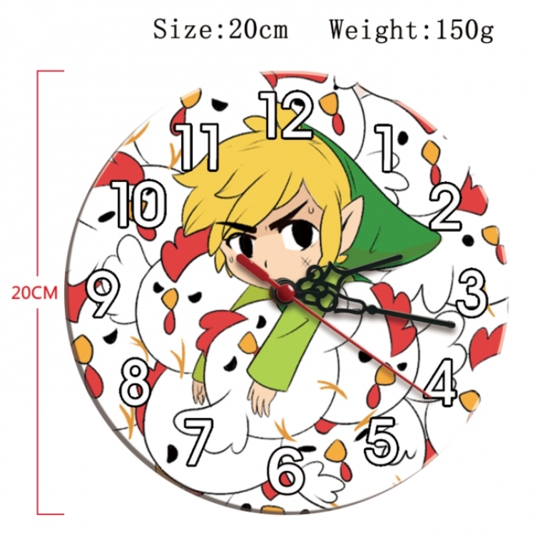 The Legend of Zelda Anime print alarm clock wall clock personality clock packaging size 25X25X4cm
