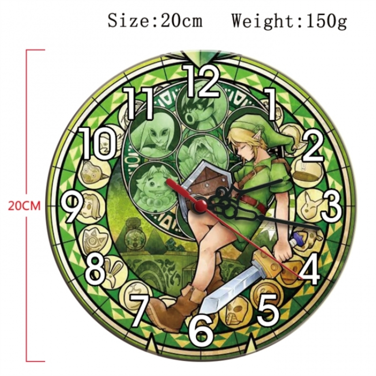 The Legend of Zelda Anime print alarm clock wall clock personality clock packaging size 25X25X4cm
