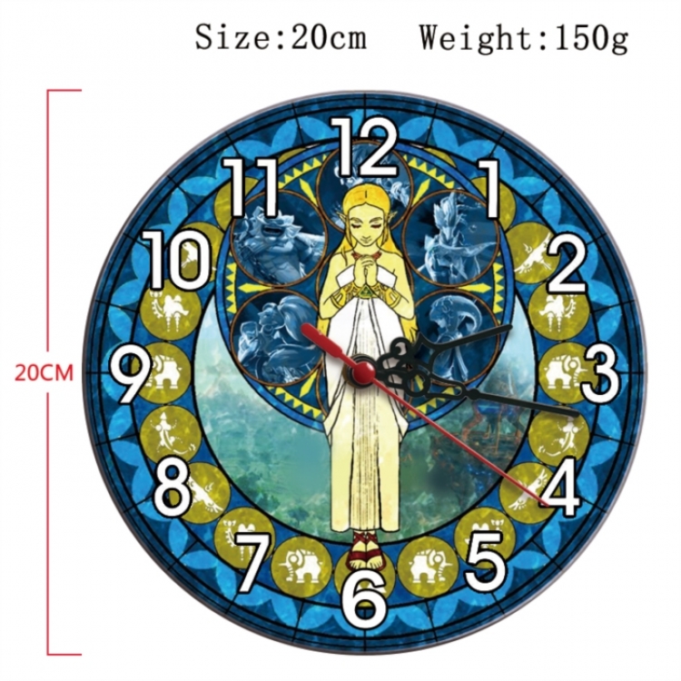 The Legend of Zelda Anime print alarm clock wall clock personality clock packaging size 25X25X4cm