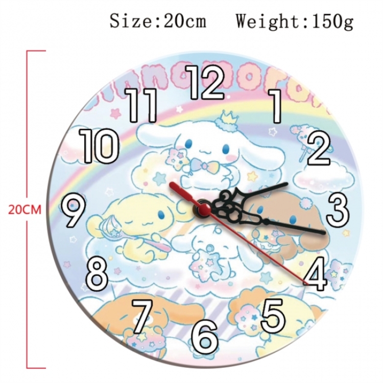 sanrio Anime print alarm clock wall clock personality clock packaging size 25X25X4cm