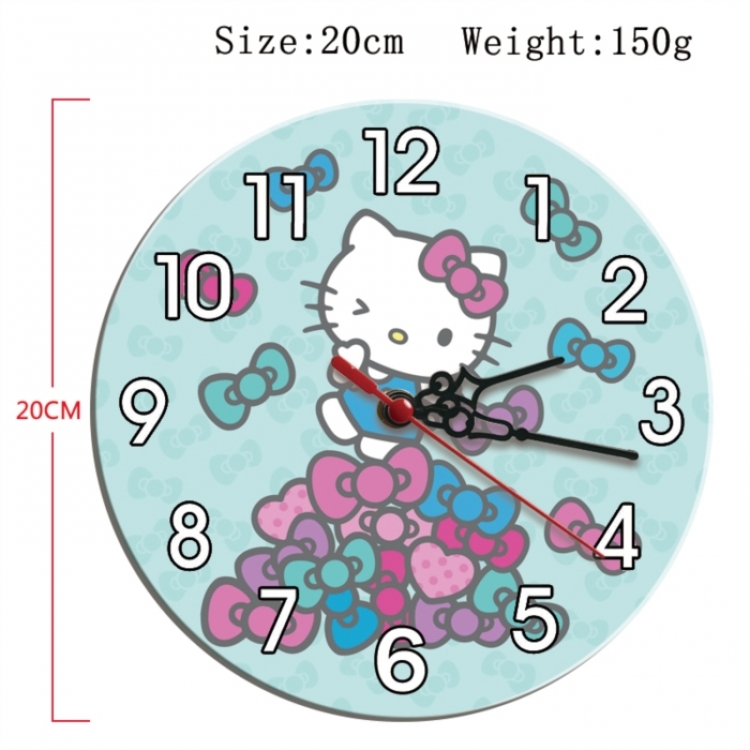 sanrio Anime print alarm clock wall clock personality clock packaging size 25X25X4cm