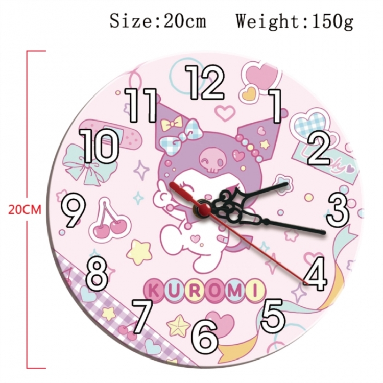 sanrio Anime print alarm clock wall clock personality clock packaging size 25X25X4cm