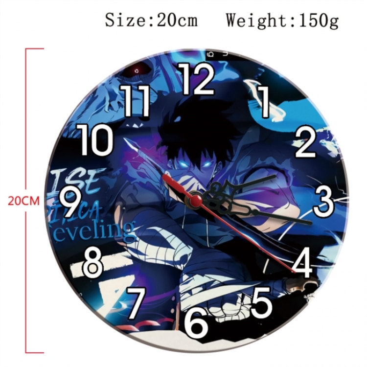 Solo Leveling:Arise Anime print alarm clock wall clock personality clock packaging size 25X25X4cm