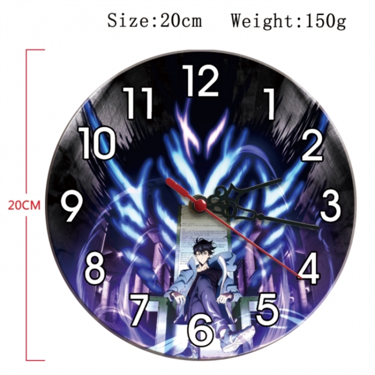 Solo Leveling:Arise Anime print alarm clock wall clock personality clock packaging size 25X25X4cm