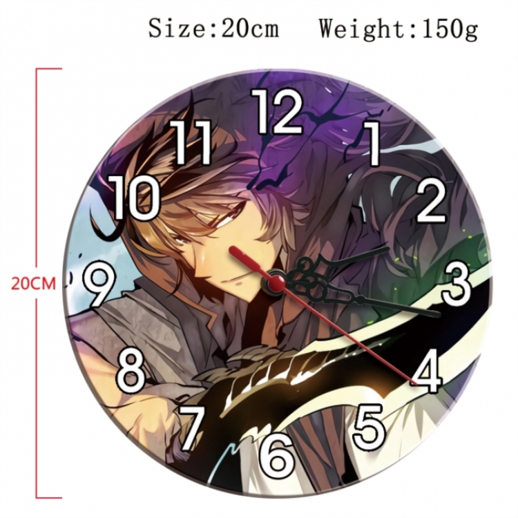Solo Leveling:Arise Anime print alarm clock wall clock personality clock packaging size 25X25X4cm