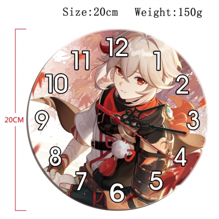 Genshin Impact Anime print alarm clock wall clock personality clock packaging size 25X25X4cm