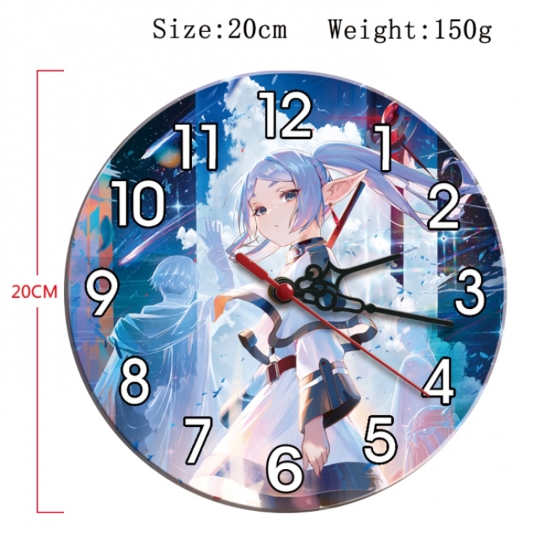 Frieren: Beyond Journey's Anime print alarm clock wall clock personality clock packaging size 25X25X4cm