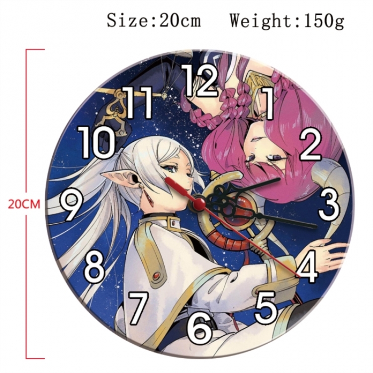 Frieren: Beyond Journey's Anime print alarm clock wall clock personality clock packaging size 25X25X4cm