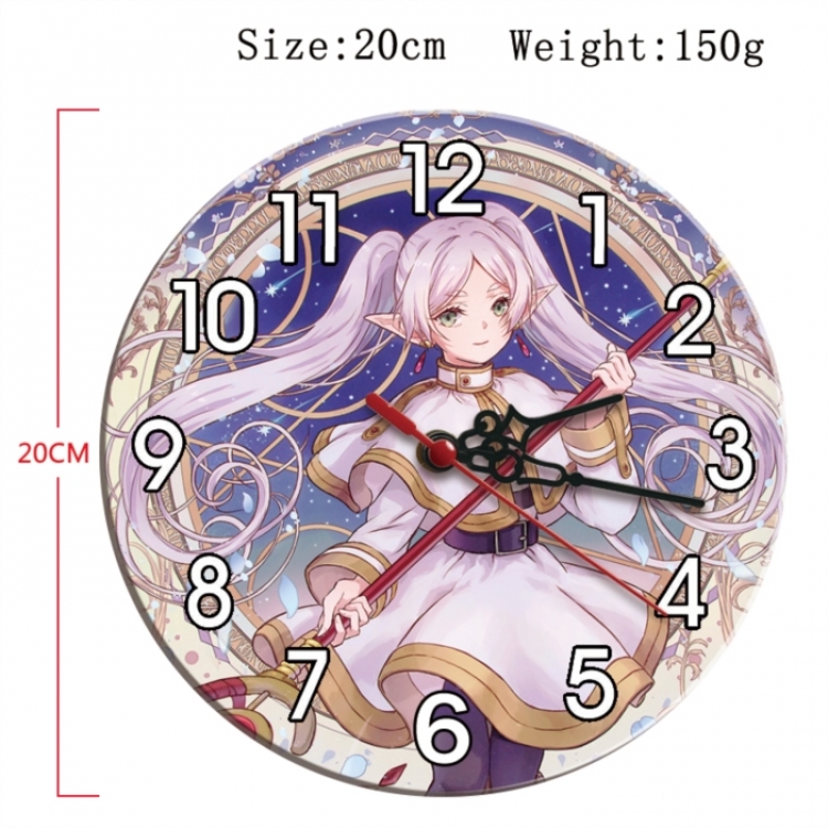 Frieren: Beyond Journey's Anime print alarm clock wall clock personality clock packaging size 25X25X4cm