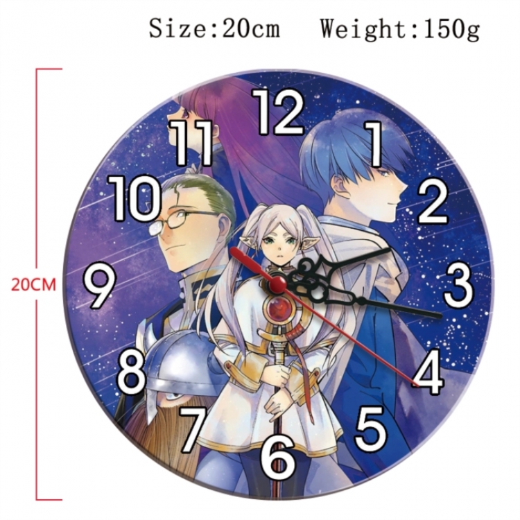 Frieren: Beyond Journey's Anime print alarm clock wall clock personality clock packaging size 25X25X4cm