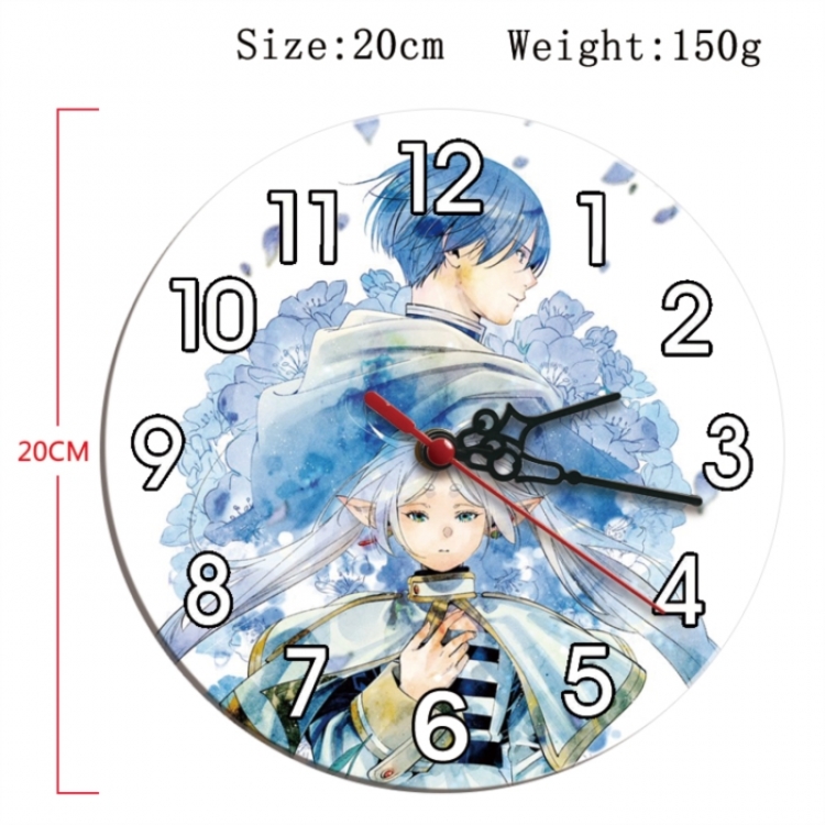 Frieren: Beyond Journey's Anime print alarm clock wall clock personality clock packaging size 25X25X4cm