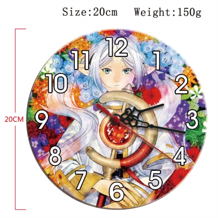 Frieren: Beyond Journey's Anime print alarm clock wall clock personality clock packaging size 25X25X4cm