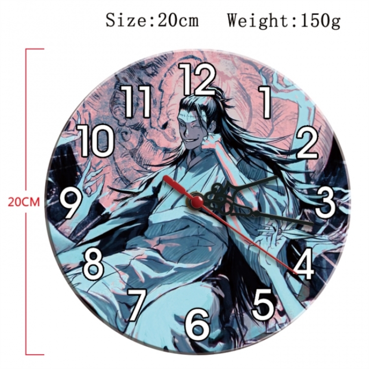 Jujutsu Kaisen Anime print alarm clock wall clock personality clock packaging size 25X25X4cm