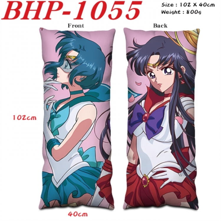  sailormoon Anime peach skin velvet double-sided printed pillow pillowcase 40X102cm NO FILLING