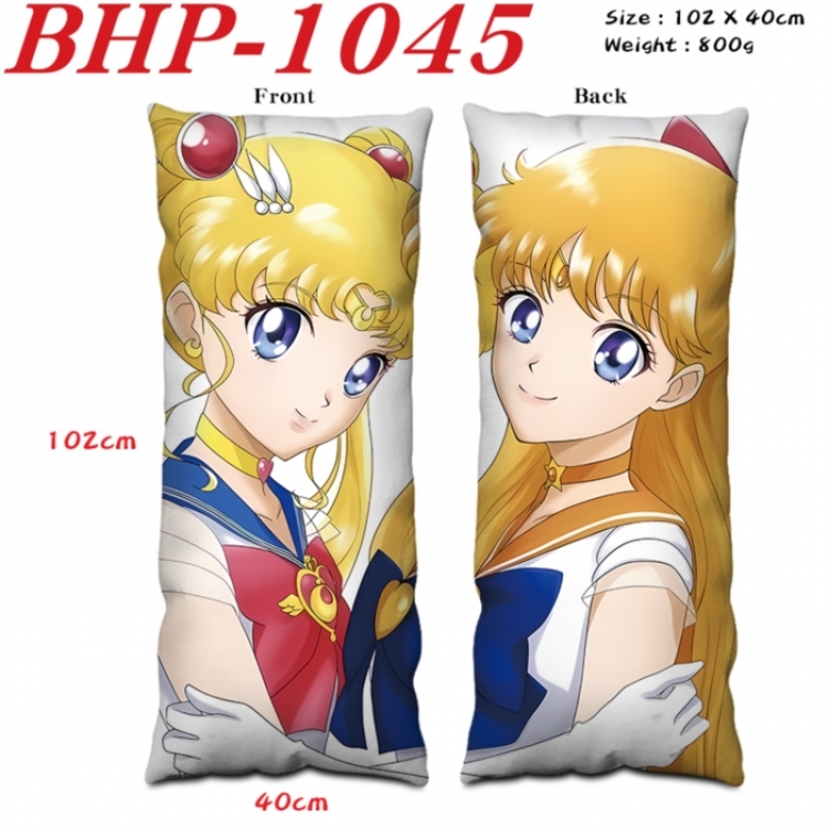  sailormoon Anime peach skin velvet double-sided printed pillow pillowcase 40X102cm NO FILLING