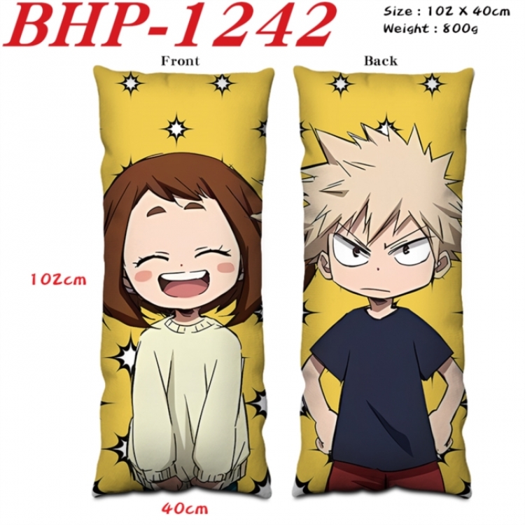 My Hero Academia Anime peach skin velvet double-sided printed pillow pillowcase 40X102cm NO FILLING