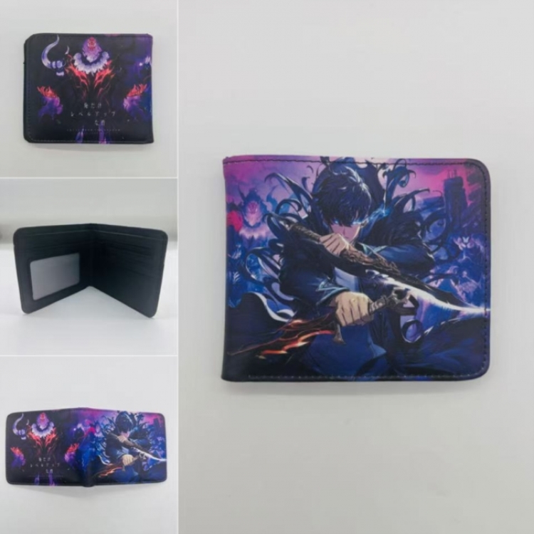 Solo Leveling:Arise Full color Two fold short card case wallet 11X9.5CM  
