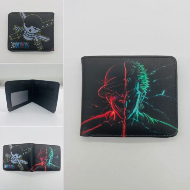 One Piece Full color Two fold short card case wallet 11X9.5CM  
