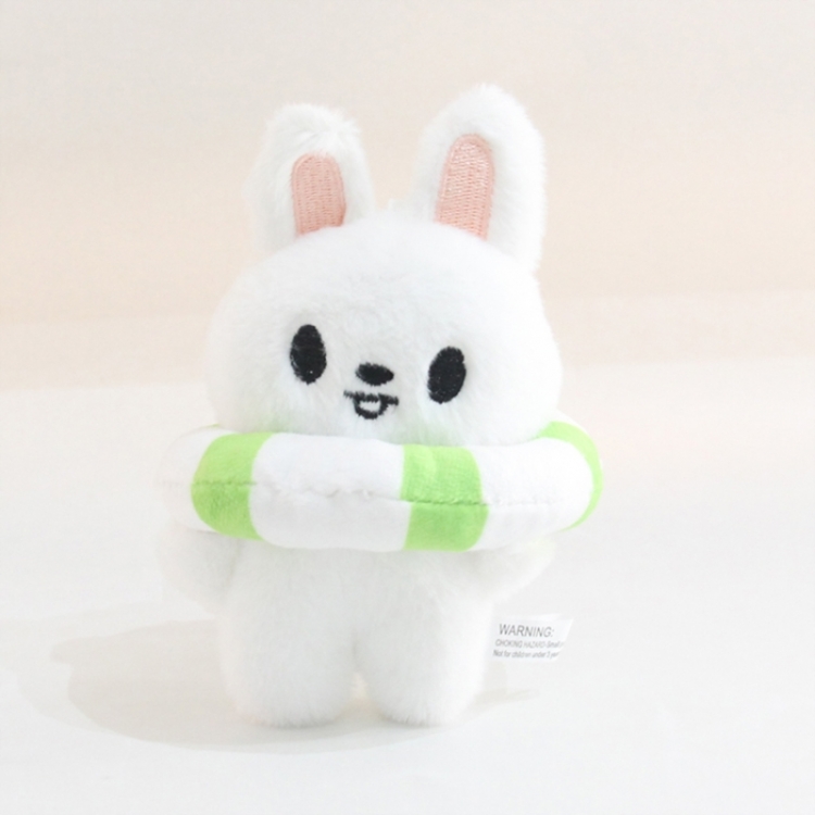 Children Little rabbit fur PP cotton plush toy pendant 13X7X5cm price for 5 pcs