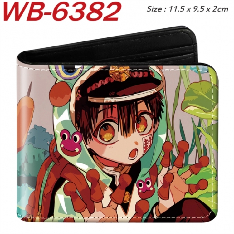 Toilet-bound Hanako-kun Animation color PU leather half fold wallet 11.5X9X2CM