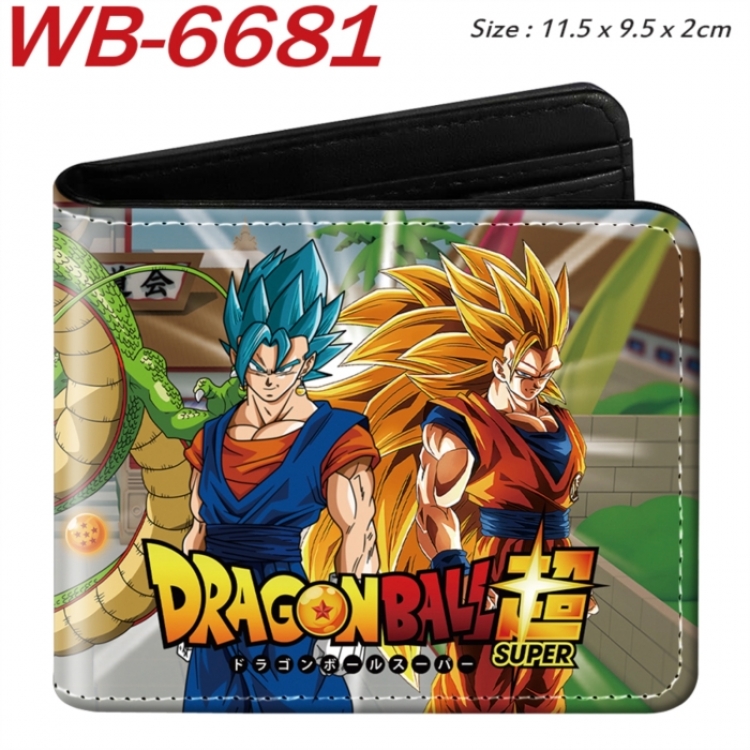DRAGON BALL Animation color PU leather half fold wallet 11.5X9X2CM