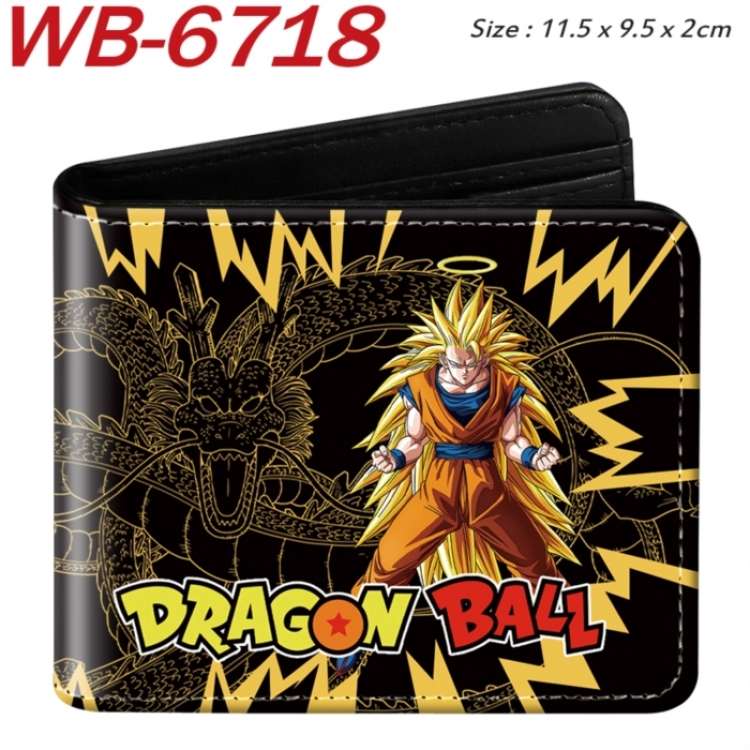 DRAGON BALL Animation color PU leather half fold wallet 11.5X9X2CM