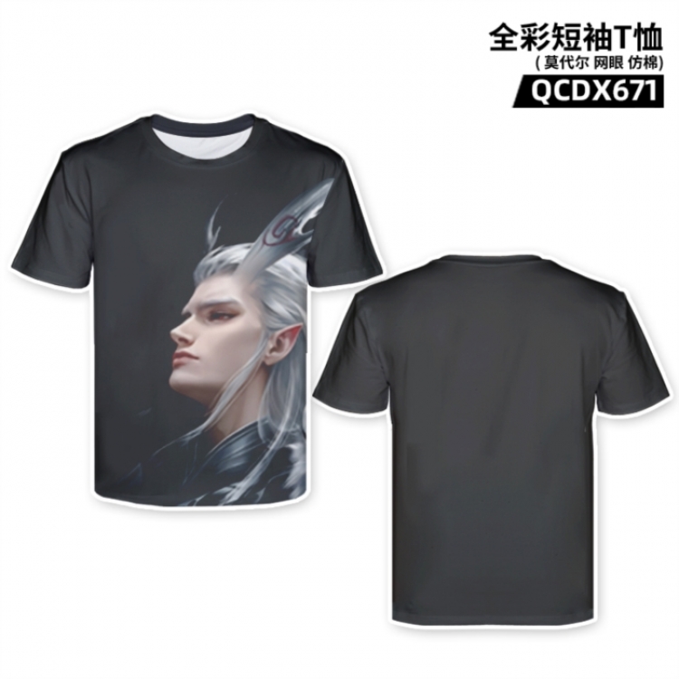 Nezha Anime full-color short-sleeved T-shirt from M to 2XL 