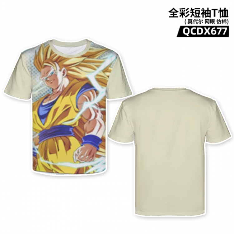 DRAGON BALL Anime full-color short-sleeved T-shirt from M to 2XL 