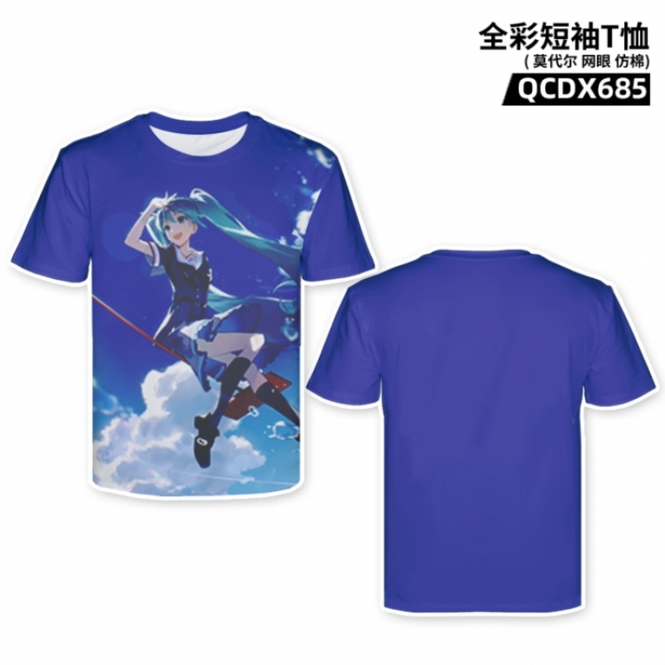 Hatsune Miku Anime full-color short-sleeved T-shirt from M to 2XL 