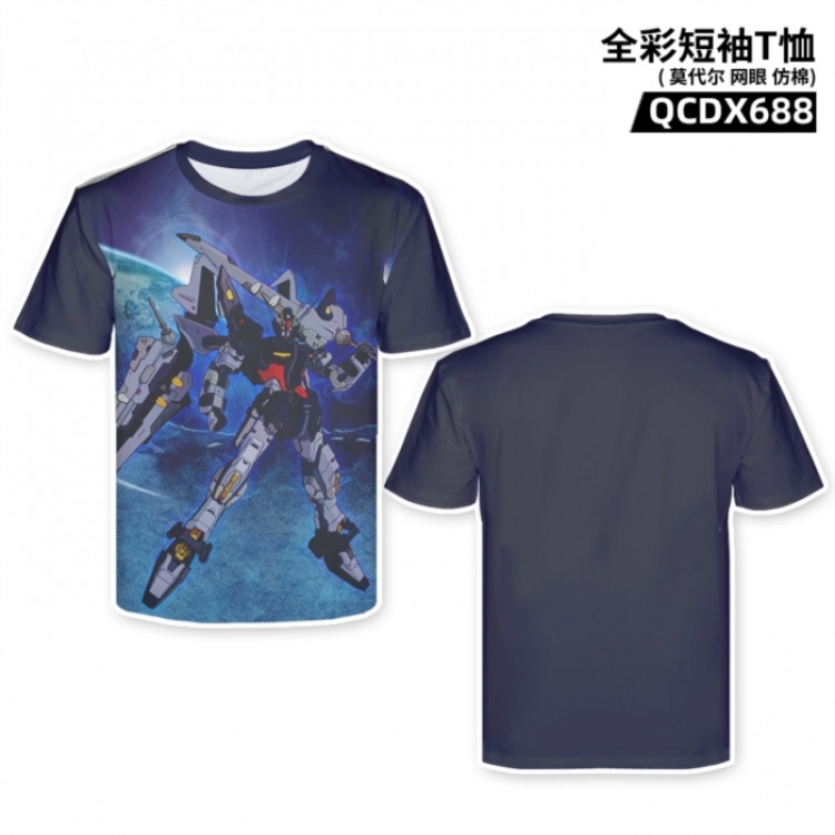 Gundam Anime full-color short-sleeved T-shirt from M to 2XL 