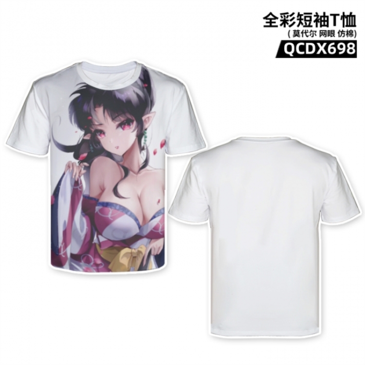 Inuyasha Anime full-color short-sleeved T-shirt from M to 2XL