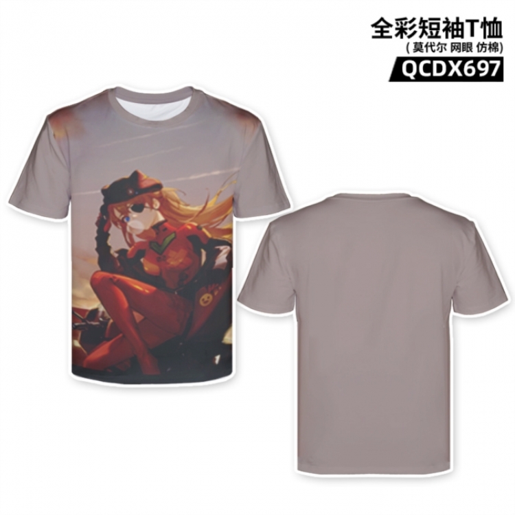 EVA Anime full-color short-sleeved T-shirt from M to 2XL