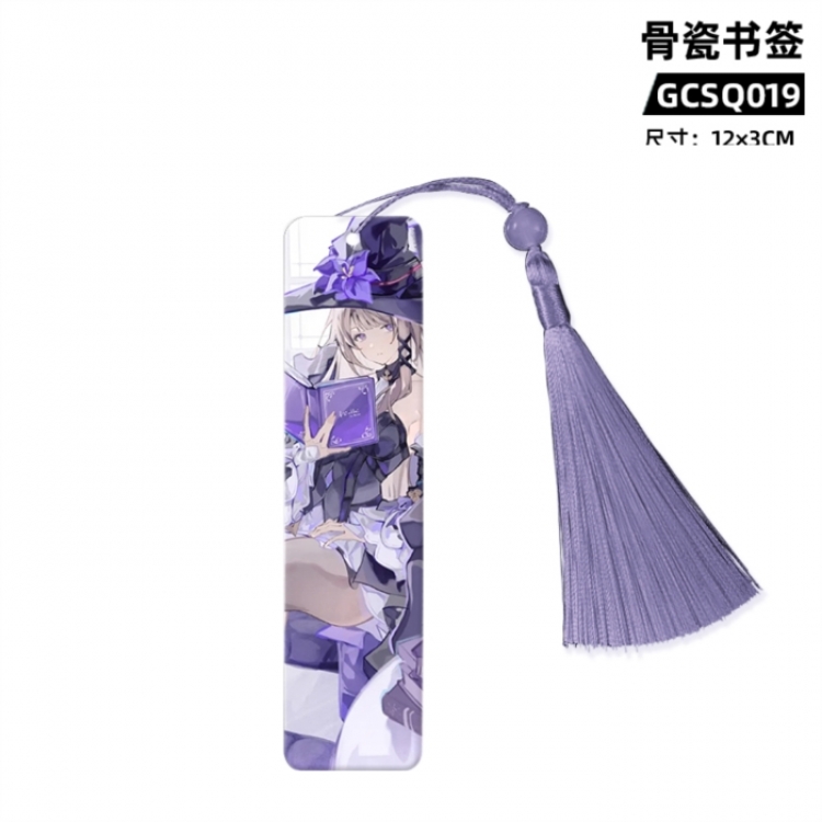 Honkai: Star Rail Game bone china bookmark 12X3cm
