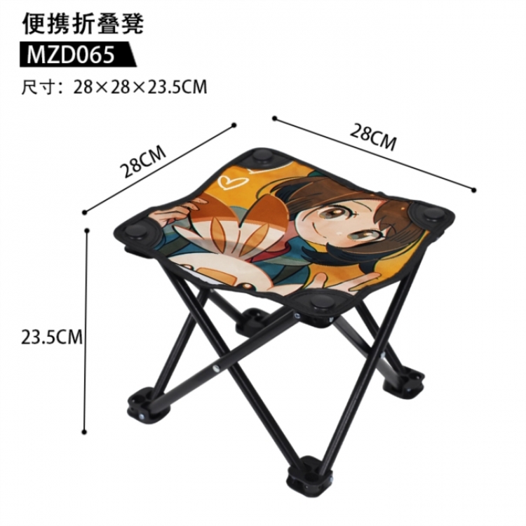 Pokemon Anime portable folding stool 28x28x23.5cm