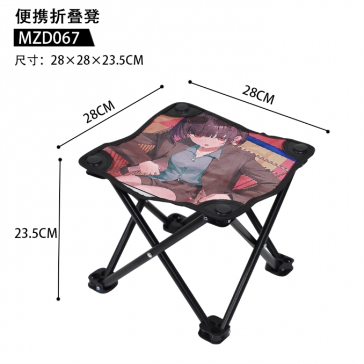 Azure Files Anime portable folding stool 28x28x23.5cm