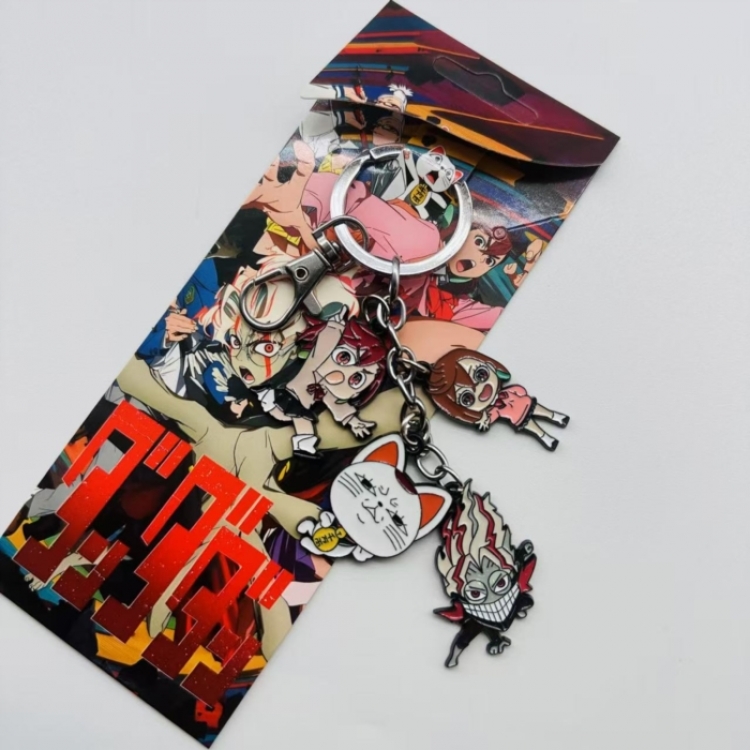 Dandadan Anime cartoon  pendant metal keychain backpack pendant
